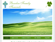 Tablet Screenshot of bowdenfamilyfunerals.com.au